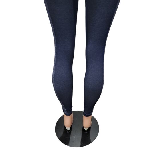 Spanx Look At Me Now Seamless Leggings Women’s Size Small Blue Pull-On‎ Shaping - Picture 10 of 14